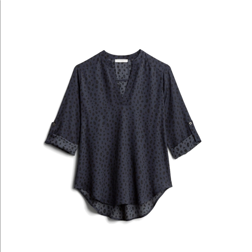 Lush Split Neck Blouse